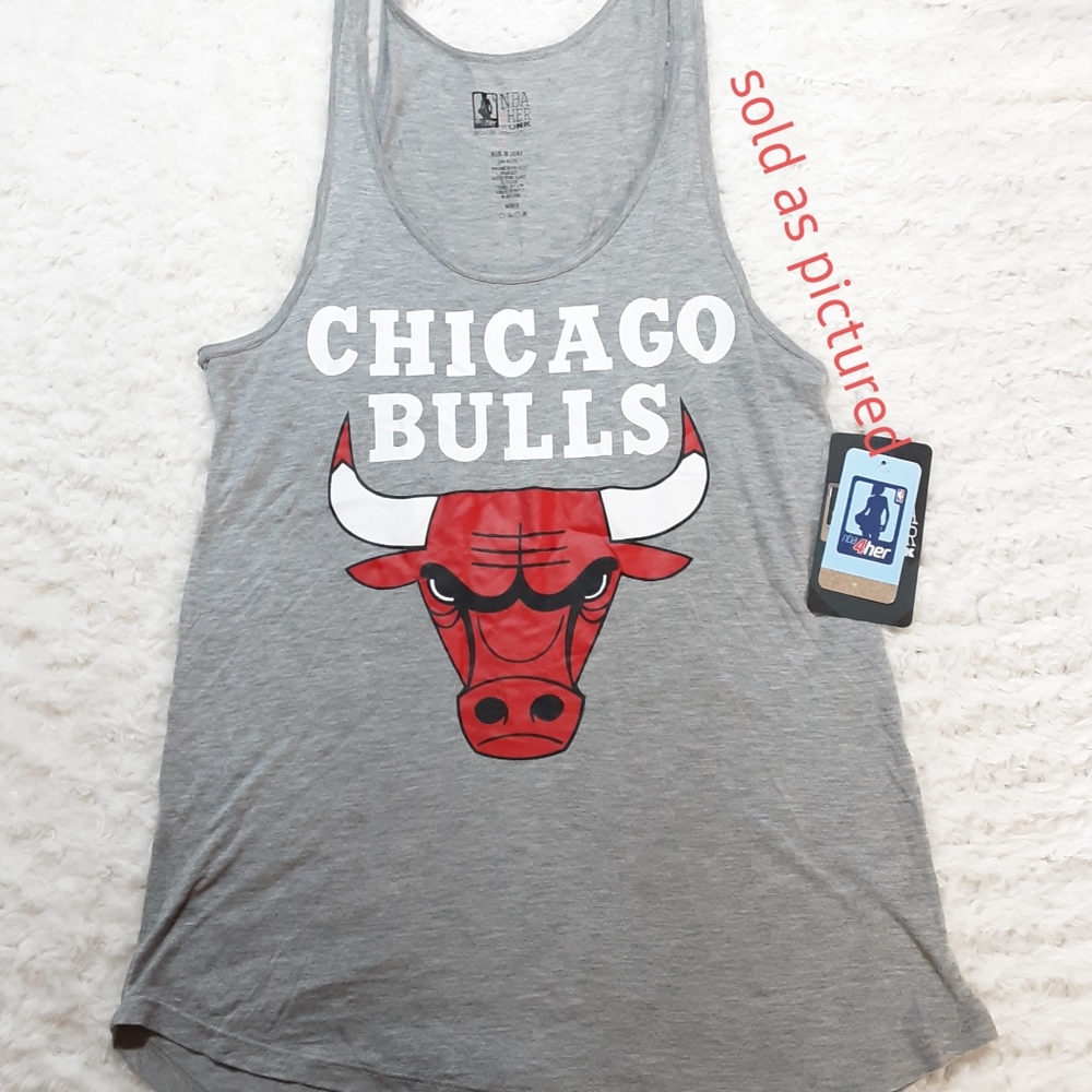 NBA 4HER BY UNK  CHICAGO BULLS TANK TOP ISZE SMALL
